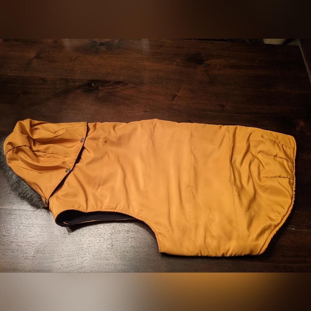 Dog coat with hood
